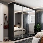 Guarda Roupa Casal Com Espelho 3 Portas Em Perfect Lugano  Pr