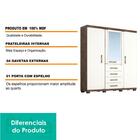 Guarda Roupa Casal Com Espelho 3 Portas Laguna Acp Móveis Caf