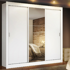 Guarda Roupa Casal com Espelho 3 Portas Madesa Lyon