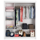 Guarda Roupa Casal com Espelho 3 Portas Madesa Lyon Plus