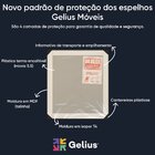 Guarda Roupa Casal Com Espelho 3 Portas Royale Ripado  Madeir