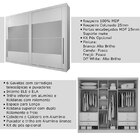 Guarda-roupa Casal Com Espelho 3 Portas Saigon Novo Horizonte