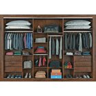 Guarda-roupa Casal Com Espelho 3 Portas Toronto Braúna