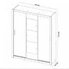 Guarda-roupa Casal Com Espelho 3 Portas Vero  Amendola/off Wh