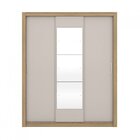 Guarda-roupa Casal Com Espelho 3 Portas Vero  Amendola/off Wh