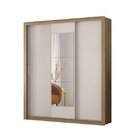 Guarda-roupa Casal Com Espelho 3 Portas Vero  Amendola/off Wh