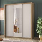 Guarda-roupa Casal Com Espelho 3 Portas Vero  Amendola/off Wh