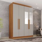 Guarda-roupa Casal Com Espelho 4 Portas 2 Gavetas França