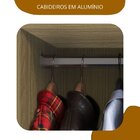 Guarda Roupa Casal Com Espelho 4 Portas 4 Gavetas Berlim Cedr