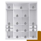 Guarda Roupa Casal Com Espelho 4 Portas 4 Gavetas Berlim Nogu