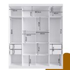 Guarda Roupa Casal Com Espelho 4 Portas 4 Gavetas Berlim Nogu