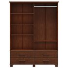 Guarda Roupa Casal Com Espelho 4 Portas 4 Gavetas Ouro Finest