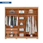 Guarda-roupa Casal Com Espelho 5 Portas 2 Gavetas Sophia Lux