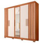 Guarda-roupa Casal Com Espelho 5 Portas 2 Gavetas Sophia Lux