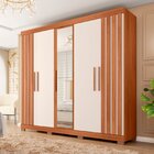 Guarda-roupa Casal Com Espelho 5 Portas 2 Gavetas Sophia Lux