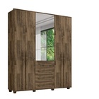 Guarda-roupa Casal Com Espelho 5 Portas 3 Gavetas Las Vegas I