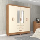 Guarda Roupa Casal Com Espelho 6 Portas 2 Gavetas Fortaleza