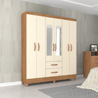 Guarda Roupa Casal Com Espelho 6 Portas 2 Gavetas Fortaleza A