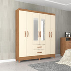 Guarda Roupa Casal Com Espelho 6 Portas 2 Gavetas Fortaleza A