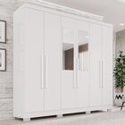 Guarda-roupa Casal Com Espelho 6 Portas 2 Gavetas França