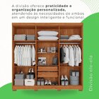 Guarda-roupa Casal Com Espelho 6 Portas 2 Gavetas França