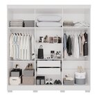 Guarda-roupa Casal Com Espelho 6 Portas 2 Gavetas França Bran
