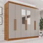 Guarda-roupa Casal Com Espelho 6 Portas 2 Gavetas França Cina