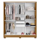 Guarda-roupa Casal Com Espelho 6 Portas 2 Gavetas Londres Fre