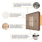 Guarda Roupa Casal Com Espelho 6 Portas 3 Gavetas 100% Mdf Ol