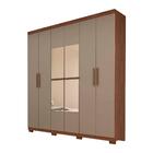 Guarda Roupa Casal Com Espelho 6 Portas 3 Gavetas 100% Mdf Ol