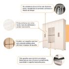 Guarda Roupa Casal Com Espelho 6 Portas 3 Gavetas 100% Mdf Ol