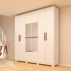 Guarda Roupa Casal Com Espelho 6 Portas 3 Gavetas 100% Mdf Ol