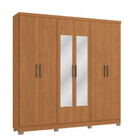 Guarda Roupa Casal Com Espelho 6 Portas 3 Gavetas Cbj559 Kapp