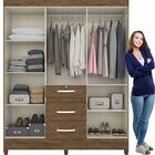 Guarda-roupa Casal Com Espelho 6 Portas 3 Gavetas Com Chave I