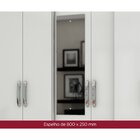 Guarda Roupa Casal com Espelho 6 Portas 3 Gavetas com Pés B23