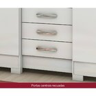 Guarda Roupa Casal com Espelho 6 Portas 3 Gavetas com Pés B23