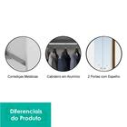 Guarda Roupa Casal Com Espelho 6 Portas 3 Gavetas Débora Acp