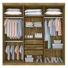 Guarda-roupa Casal Com Espelho 6 Portas 3 Gavetas E Pés Olimp