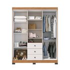 Guarda Roupa Casal Com Espelho 6 Portas 3 Gavetas Gravatá Col