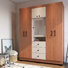 Guarda Roupa Casal Com Espelho 6 Portas 3 Gavetas Gravatá Col