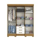 Guarda Roupa Casal Com Espelho 6 Portas 3 Gavetas Mentor Briz