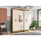 Guarda-roupa Casal Com Espelho 6 Portas 3 Gavetas Porto Multi