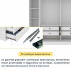 Guarda Roupa Casal Com Espelho 6 Portas 4 Gavetas 239cm Venet