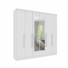 Guarda Roupa Casal Com Espelho 6 Portas 4 Gavetas 239cm Venet