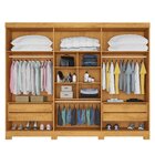 Guarda Roupa Casal Com Espelho 6 Portas 4 Gavetas Alba  Perób