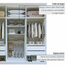 Guarda-roupa Casal Com Espelho 6 Portas 4 Gavetas Alonzo 100%
