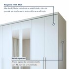 Guarda-roupa Casal Com Espelho 6 Portas 4 Gavetas Alonzo 100%