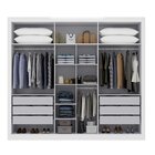 Guarda-roupa Casal Com Espelho 6 Portas 4 Gavetas Alpes