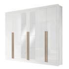 Guarda-roupa Casal Com Espelho 6 Portas 4 Gavetas Alpes