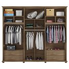 Guarda-roupa Casal Com Espelho 6 Portas 4 Gavetas Amsterdã Rv
